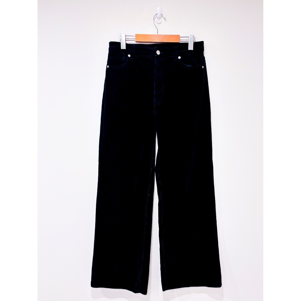 H&M Black corduroy pants | Wide leg vintage casual | Size 10